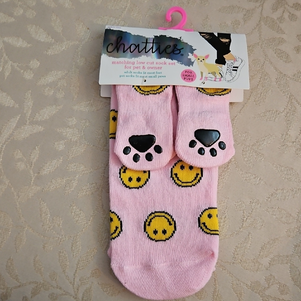 HP🎊🐕‍🦺Chatty's Pink Smiley Face Socks